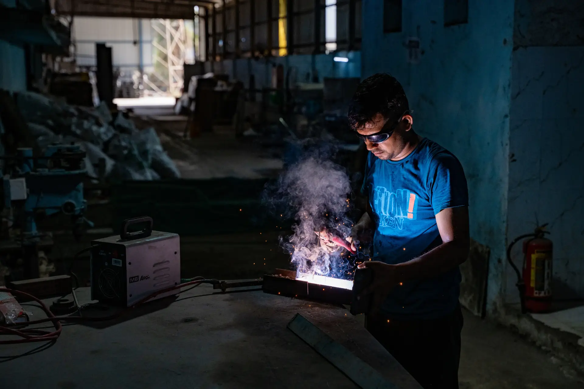 Precision engineering inside a polymer manufacturing factory